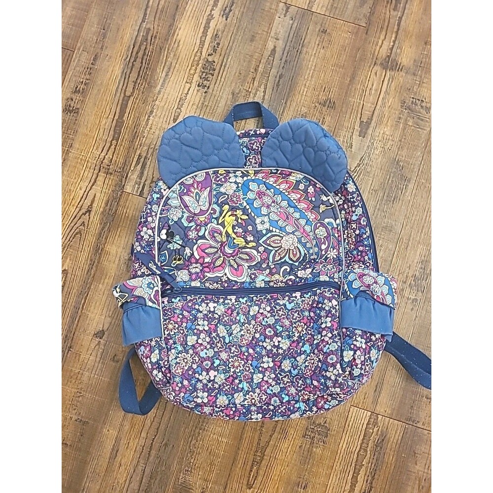 Vera Bradley / Disney Sensational Six Paisley Ruffle Backpack Minnie Ears NO BOW
